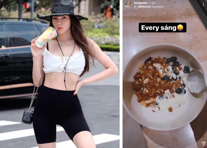 Theo dõi trang cá nhân của Hà Hồ sẽ thấy, bữa sáng của bà mẹ 3 con hầu hết đều có thêm yến mạch.
