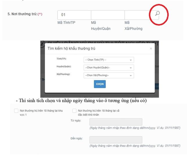 Thí sinh đăng ký dự thi tốt nghiệp THPT trực tuyến như thế nào? - 5