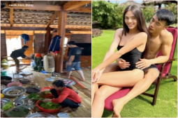 Đời sống Showbiz - Nhà ở quê của Bùi Tiến Dũng to nhất xã có "khủng" bằng nhà vườn hàng trăm m2 của Tiến Linh