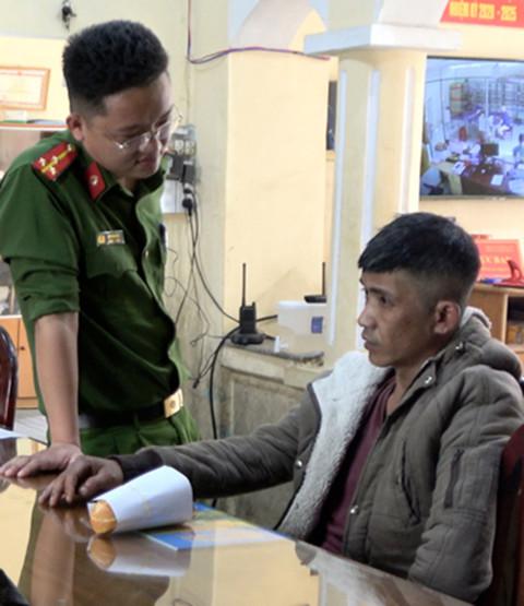 Công an làm việc với đối tượng Toàn