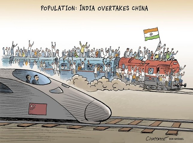 Bức biếm họa khiến người Ấn Độ cảm thấy tổn thương.
