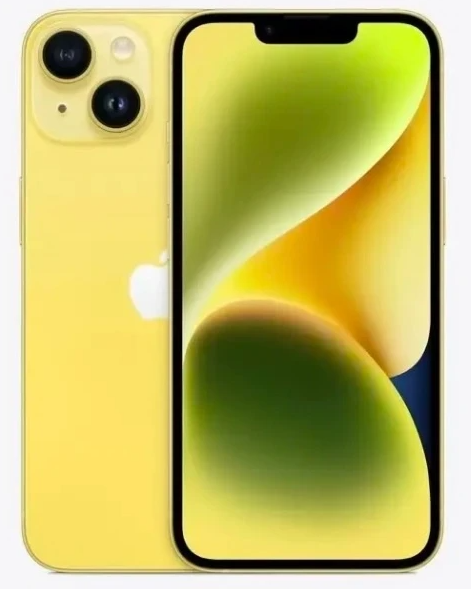 iPhone 14 màu vàng.