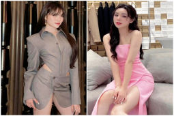 Đời sống Showbiz - Cô gái từng "náo loạn sân Thống Nhất" gây chú ý khi tạo dáng với váy xẻ cao vút