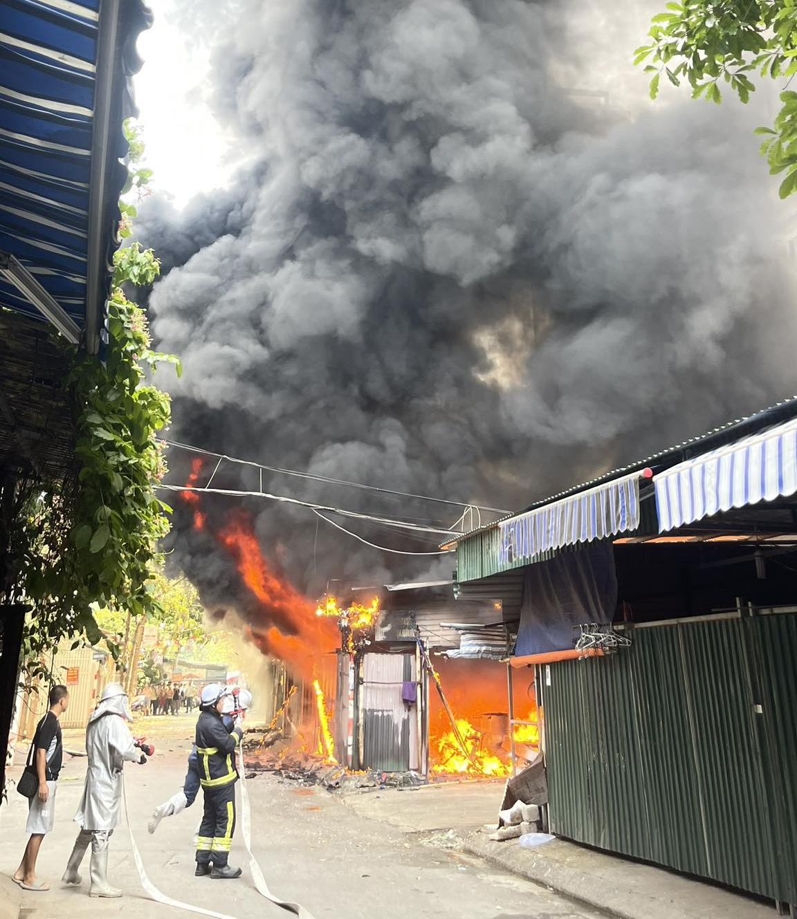 Hiện trường nơi xảy ra vụ cháy