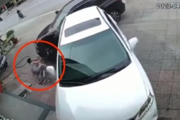 Tin tức trong ngày - Clip: Ô tô lao lên vỉa hè húc văng xe sang Lexus, ủi cháu bé đi xe đạp và cái kết may mắn
