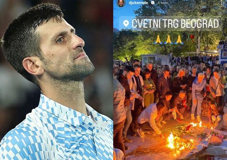 Novak Djokovic bày tỏ lòng tiếc thương với các nạn nhân thiệt mạng ở vụ xả súng tại quê nhà Serbia&nbsp;
