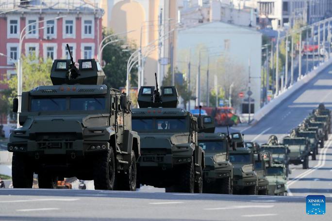 Xe bọc thép tại thủ đô Moscow