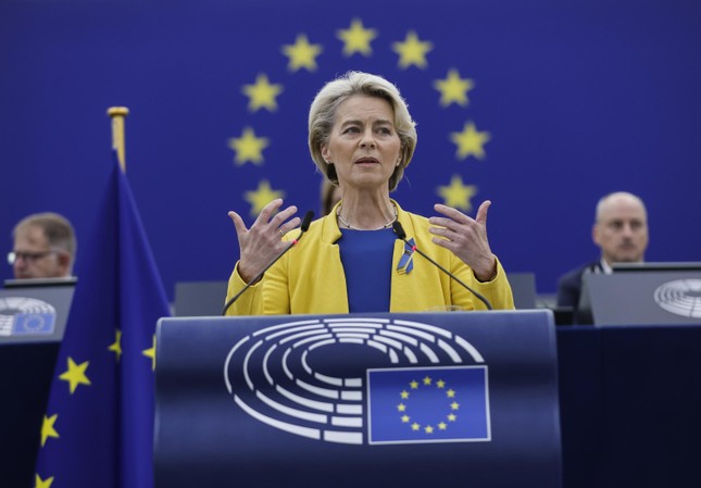 Chủ tịch Ủy ban châu Âu (EC) Ursula von der Leyen. (Ảnh: AP)