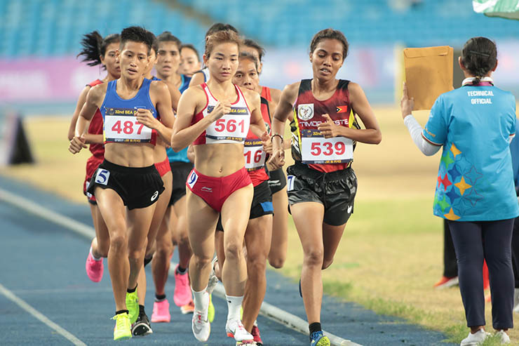 Trong ngày 8/5, Nguyễn Thị Oanh bước vào nội dung chạy 5000m. Đây là nội dung&nbsp;cô từng giành HCV ở SEA Games 31.