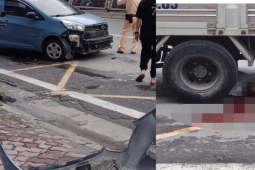 Hà Nội: Va chạm với ô tô do nữ tài xế cầm lái, 1 người tử vong