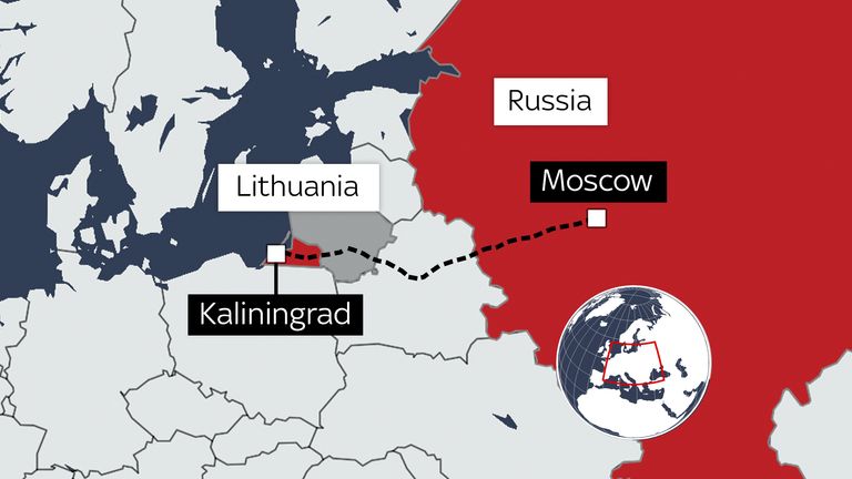 Kaliningrad – vùng lãnh thổ thuộc Nga nằm giữa 2 nước Ba Lan và Lithuania (ảnh: CNN)