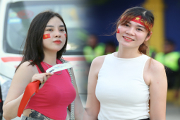 Dàn fan nữ U22 Việt Nam - Thái Lan khoe sắc ở trận đại chiến SEA Games