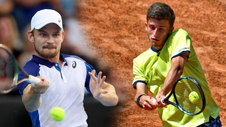 Goffin (bên trái) dự báo có ngày khởi đầu Rome Open không hề dễ dàng