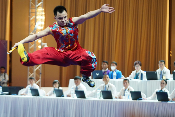 Nông Văn Hữu nói về bí kíp vượt VĐV Thái Lan, vỡ òa HCV Wushu SEA Games - 1