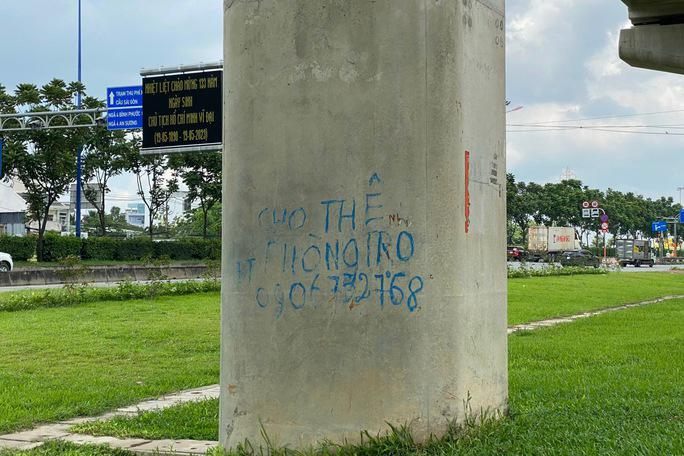 Đột kích nơi tàu metro Bến Thành - Suối Tiên bị vẽ bậy - 6