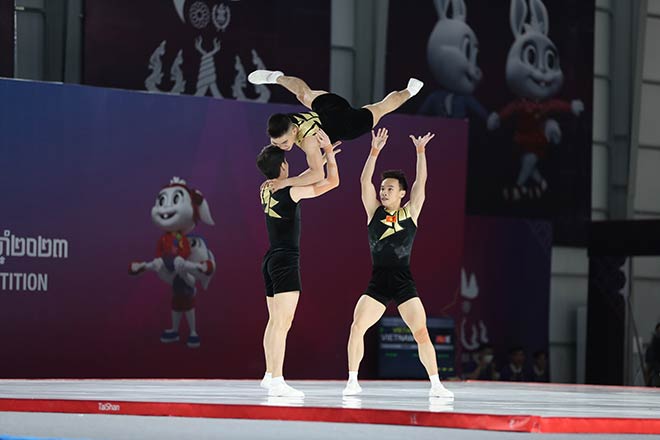 Trực tiếp SEA Games đoàn Việt Nam ngày 13/5: Hat-trick HCV cho Aerobic, đua xe đạp góp 1 HCV - 1