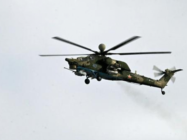 Trực thăng quân sự Nga rơi trên bán đảo Crimea