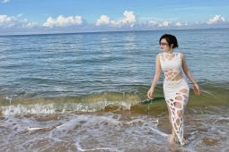 Thời trang - MC thấp nhất VTV cao tay mặc váy đục lỗ, dáng độc lạ ít người dám thử