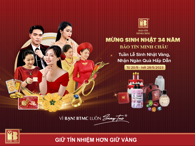 Mừng sinh nhật 34 năm, BTMC tri ân khách hàng, ưu đãi tới 34%, tặng quà hấp dẫn - 1