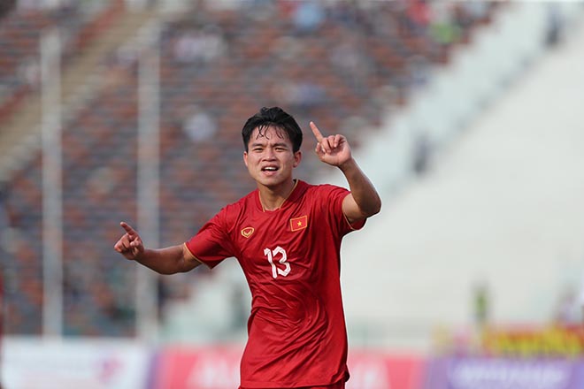 Trực tiếp bóng đá U22 Việt Nam - U22 Myanmar: Khuất Văn Khang ghi bàn đẳng cấp (SEA Games) - 4