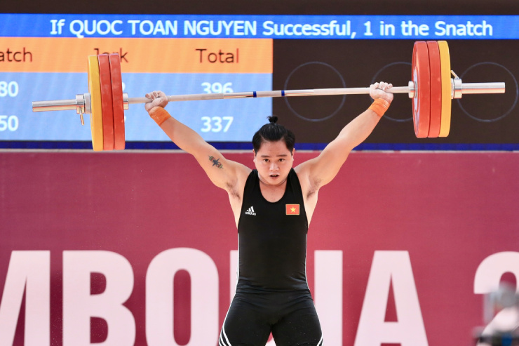 Vang dội lực sĩ Nguyễn Quốc Toàn phá 3 kỷ lục, giành HCV cử tạ SEA Games - 5