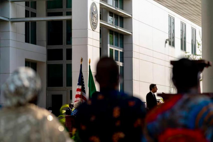 Đại sứ quán Mỹ tại Nigeria. Ảnh: AP