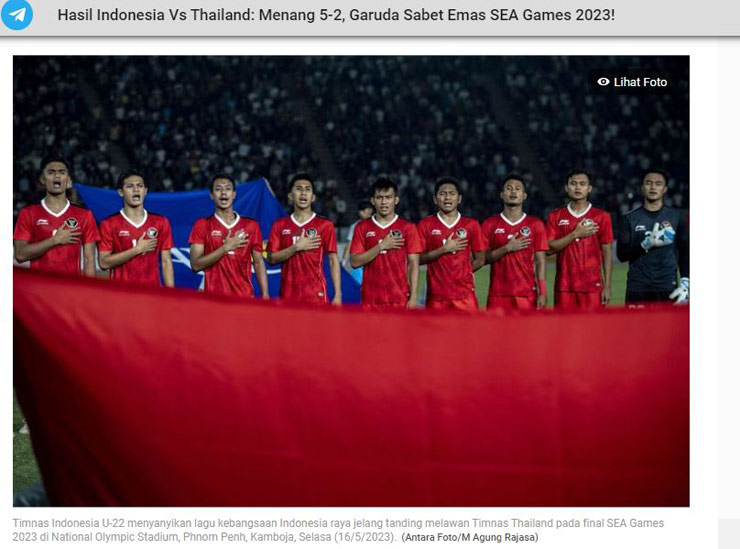 Báo Thái cay đắng hụt HCV SEA Games, AFC và báo Indonesia ngợi ca kỳ tích - 5