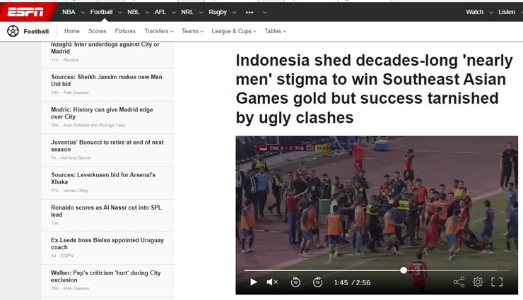 U22 Thái Lan - Indonesia ẩu đả, báo chí thế giới chê bước lùi bóng đá Đông Nam Á - 2