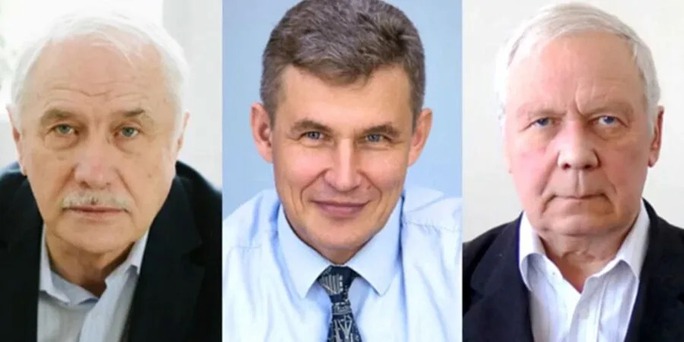 3 nhà khoa học Anatoly Maslov, Alexander Shyplyuk và Valery Zvegintsev. Ảnh: Yahoo! News