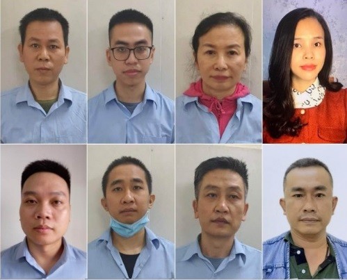 Các bị can trong vụ án