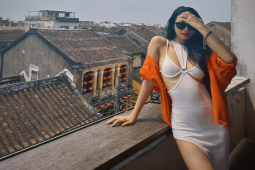 Thời trang - Chân dài Hà Nam gây nhiều sự chú ý khi mặc váy "thủng" ở Hội An