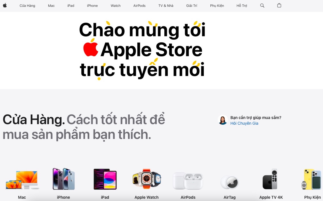 Apple Store Online đã có mặt tại Việt Nam.