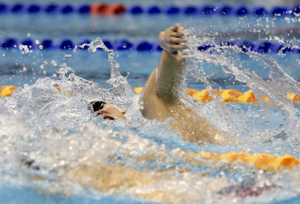 VĐV Nguyễn Huy Hoàng trên đường đua xanh