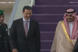 Thế giới - Video: Đồng minh Mỹ ở Trung Đông trải thảm tím đón Tổng thống Syria