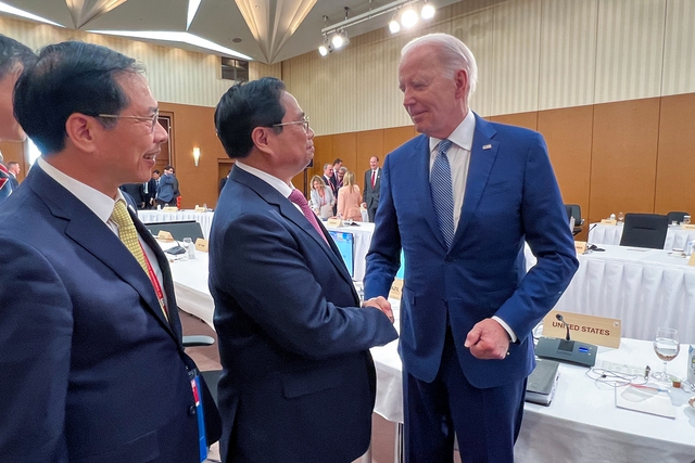 Thủ tướng Phạm Minh Chính và Tổng thống Mỹ Joe Biden. Ảnh: VGP