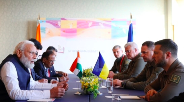 Thủ tướng Ấn Độ nêu quan điểm trong cuộc gặp Tổng thống Ukraine tại Nhật - 1