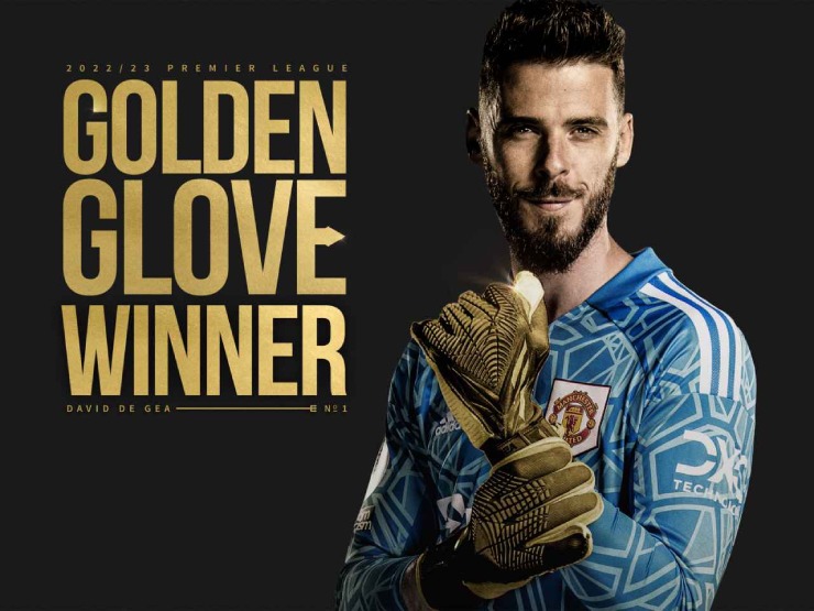 De Gea chính thức đoạt "Găng tay vàng Ngoại hạng Anh 2022/23"