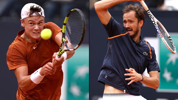 Rune - Medvedev, vừa là cặp đấu chung kết của Rome Open cũng vừa là 2 ứng viên vô địch Roland Garros