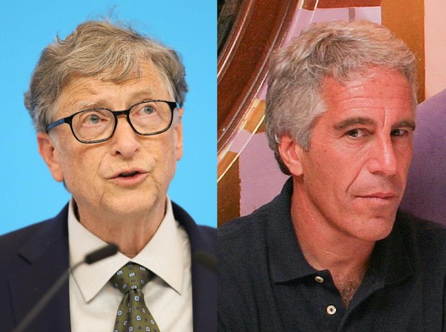 Bill Gates (trái) và Jeffrey Epstein (phải). Ảnh: Getty