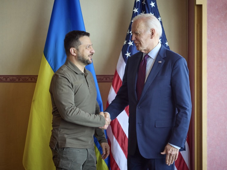 Tại hội nghị thượng đỉnh G7, ông Biden&nbsp;đồng ý để đồng minh cung cấp chiến đấu cơ F-16 cho Ukraine.