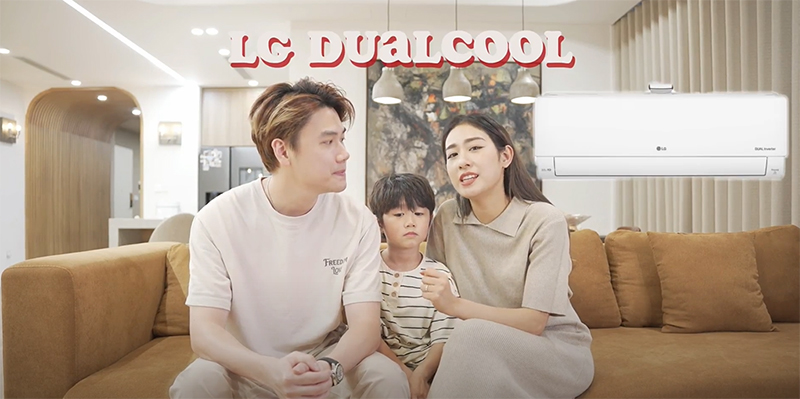May nhờ có điều hòa LG DUALCOOL mà Xoài có thể hoàn thành dễ dàng đâu vào đó.