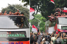 U22 Indonesia diễu hành mừng HCV SEA Games: Hoành tráng nhất lịch sử, triệu fan chia vui