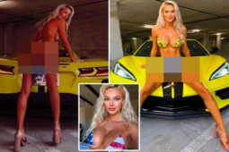 Thể thao - Mỹ nhân thay đồ trước xe ô tô, muốn "đánh cắp trái tim" siêu sao thể thao