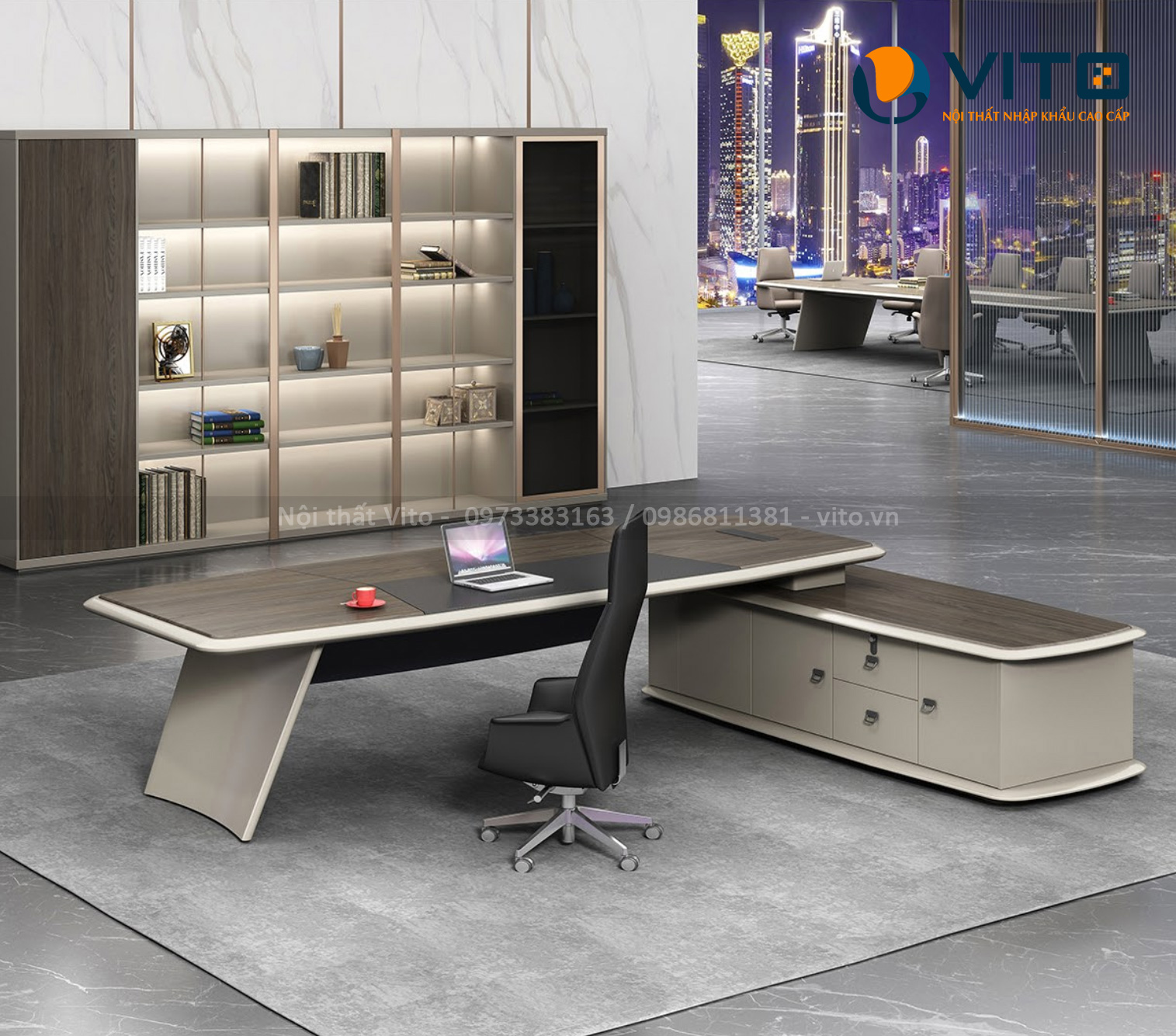 Bàn giám đốc nhập khẩu Vito - sự lựa chọn hoàn hảo cho không gian làm việc đẳng cấp - 4