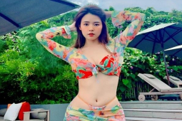 Làm đẹp - Midu khoe khéo "thắt eo cổ chai" 54cm, đẹp chuẩn "nữ thần biển cả"