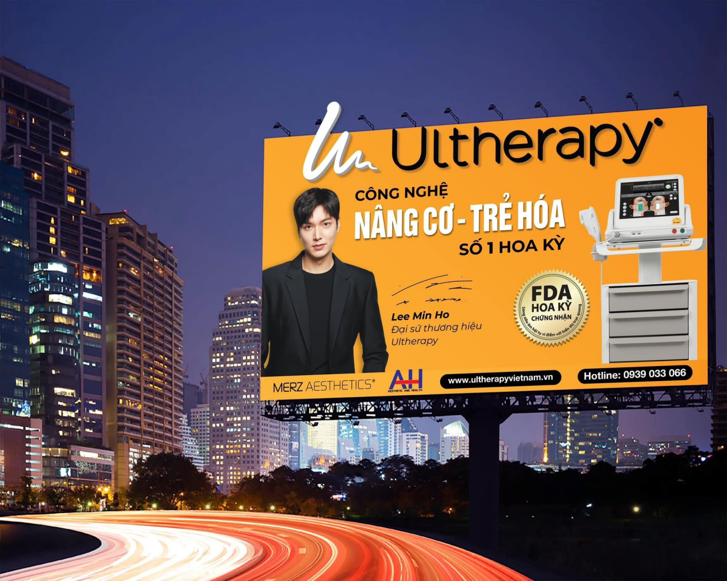 Lee Min Ho đại sứ thương hiệu Ultherapy