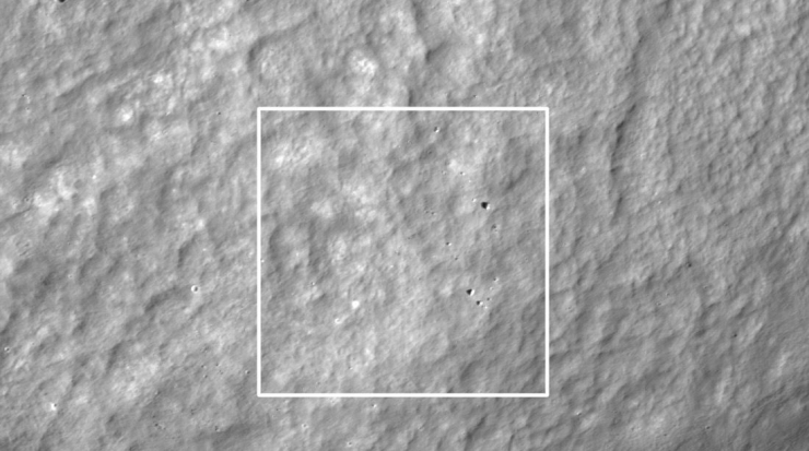 Hình ảnh được ghi lại bởi tàu LRO của NASA - Ảnh: NASA
