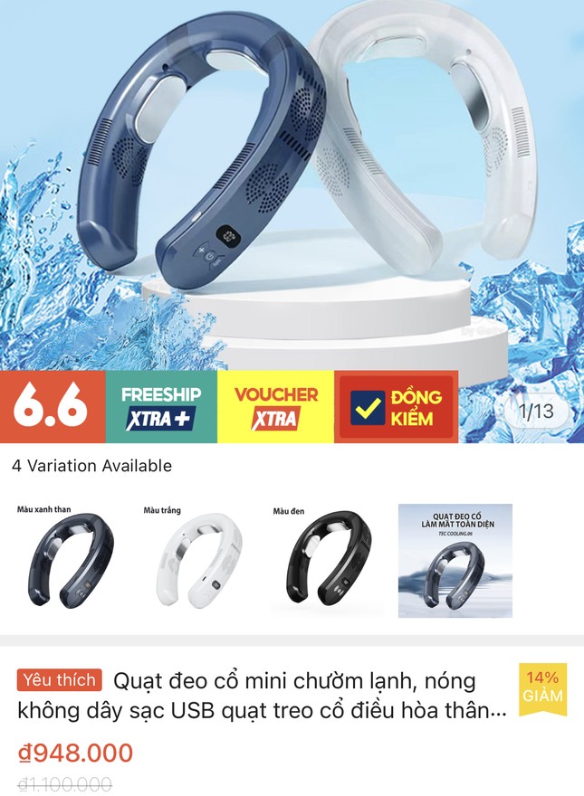 Quạt điều hoà đeo cổ dù giá có giá thành cao nhưng vẫn hút khách