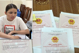 Pháp luật - Bắt 1 nữ 'siêu lừa' ở Thanh Hóa làm giả sổ đỏ vay 10 tỉ đồng tiêu xài