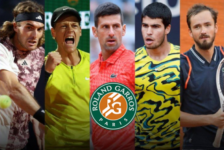 Lịch thi đấu đơn nam giải tennis Roland Garros 2023: Djokovic đấu Ruud